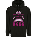 Sagittarius Girl Birthday 21st 30th 40th 50th Mens 80% Cotton Hoodie Black
