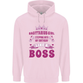 Sagittarius Girl Birthday 21st 30th 40th 50th Mens 80% Cotton Hoodie Light Pink