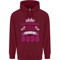 Sagittarius Girl Birthday 21st 30th 40th 50th Mens 80% Cotton Hoodie Maroon