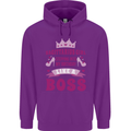 Sagittarius Girl Birthday 21st 30th 40th 50th Mens 80% Cotton Hoodie Purple