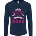 Sagittarius Girl Birthday 21st 30th 40th 50th Mens Long Sleeve T-Shirt Navy Blue