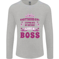 Sagittarius Girl Birthday 21st 30th 40th 50th Mens Long Sleeve T-Shirt Sports Grey