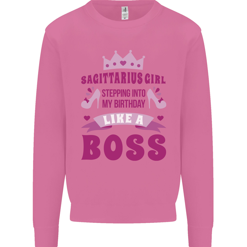 Sagittarius Girl Birthday 21st 30th 40th 50th Mens Sweatshirt Jumper Azalea