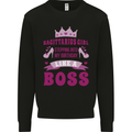 Sagittarius Girl Birthday 21st 30th 40th 50th Mens Sweatshirt Jumper Black