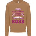 Sagittarius Girl Birthday 21st 30th 40th 50th Mens Sweatshirt Jumper Caramel Latte