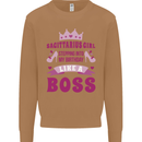 Sagittarius Girl Birthday 21st 30th 40th 50th Mens Sweatshirt Jumper Caramel Latte