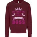Sagittarius Girl Birthday 21st 30th 40th 50th Mens Sweatshirt Jumper Maroon
