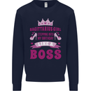 Sagittarius Girl Birthday 21st 30th 40th 50th Mens Sweatshirt Jumper Navy Blue