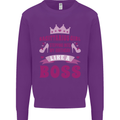 Sagittarius Girl Birthday 21st 30th 40th 50th Mens Sweatshirt Jumper Purple