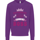 Sagittarius Girl Birthday 21st 30th 40th 50th Mens Sweatshirt Jumper Purple