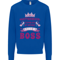 Sagittarius Girl Birthday 21st 30th 40th 50th Mens Sweatshirt Jumper Royal Blue