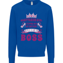 Sagittarius Girl Birthday 21st 30th 40th 50th Mens Sweatshirt Jumper Royal Blue