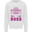 Sagittarius Girl Birthday 21st 30th 40th 50th Mens Sweatshirt Jumper White