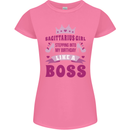 Sagittarius Girl Birthday 21st 30th 40th 50th Womens Petite Cut T-Shirt Azalea
