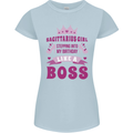 Sagittarius Girl Birthday 21st 30th 40th 50th Womens Petite Cut T-Shirt Light Blue