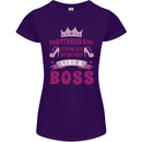 Sagittarius Girl Birthday 21st 30th 40th 50th Womens Petite Cut T-Shirt Purple