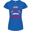 Sagittarius Girl Birthday 21st 30th 40th 50th Womens Petite Cut T-Shirt Royal Blue