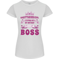 Sagittarius Girl Birthday 21st 30th 40th 50th Womens Petite Cut T-Shirt White