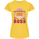 Sagittarius Girl Birthday 21st 30th 40th 50th Womens Petite Cut T-Shirt Yellow