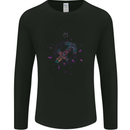 Sagittarius Star Sign Zodiac Astrological Mens Long Sleeve T-Shirt Black