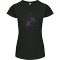 Sagittarius Star Sign Zodiac Astrological Womens Petite Cut T-Shirt Black