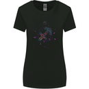 Sagittarius Star Sign Zodiac Astrological Womens Wider Cut T-Shirt Black