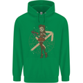Sagittarius Steampunk Woman Star Sign Childrens Kids Hoodie Irish Green