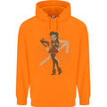 Sagittarius Steampunk Woman Star Sign Childrens Kids Hoodie Orange