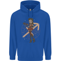Sagittarius Steampunk Woman Star Sign Childrens Kids Hoodie Royal Blue