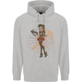 Sagittarius Steampunk Woman Star Sign Childrens Kids Hoodie Sports Grey
