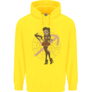 Sagittarius Steampunk Woman Star Sign Childrens Kids Hoodie Yellow