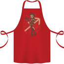 Sagittarius Steampunk Woman Star Sign Cotton Apron 100% Organic Red