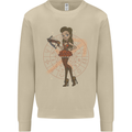 Sagittarius Steampunk Woman Star Sign Mens Sweatshirt Jumper Sand