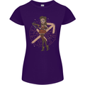 Sagittarius Steampunk Woman Star Sign Womens Petite Cut T-Shirt Purple