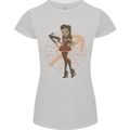 Sagittarius Steampunk Woman Star Sign Womens Petite Cut T-Shirt Sports Grey