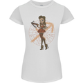 Sagittarius Steampunk Woman Star Sign Womens Petite Cut T-Shirt White
