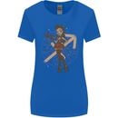 Sagittarius Steampunk Woman Star Sign Womens Wider Cut T-Shirt Royal Blue