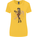 Sagittarius Steampunk Woman Star Sign Womens Wider Cut T-Shirt Yellow