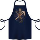 Sagittarius Steampunk Woman Zodiac Cotton Apron 100% Organic Navy Blue