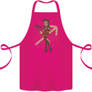 Sagittarius Steampunk Woman Zodiac Cotton Apron 100% Organic Pink