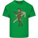 Sagittarius Steampunk Woman Zodiac Kids T-Shirt Childrens Irish Green