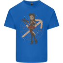 Sagittarius Steampunk Woman Zodiac Kids T-Shirt Childrens Royal Blue