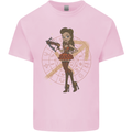 Sagittarius Steampunk Woman Zodiac Mens Cotton T-Shirt Tee Top Light Pink