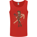 Sagittarius Steampunk Woman Zodiac Mens Vest Tank Top Red