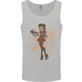 Sagittarius Steampunk Woman Zodiac Mens Vest Tank Top Sports Grey