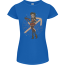 Sagittarius Steampunk Woman Zodiac Womens Petite Cut T-Shirt Royal Blue