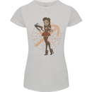 Sagittarius Steampunk Woman Zodiac Womens Petite Cut T-Shirt Sports Grey