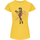 Sagittarius Steampunk Woman Zodiac Womens Petite Cut T-Shirt Yellow