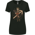 Sagittarius Steampunk Woman Zodiac Womens Wider Cut T-Shirt Black