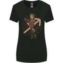 Sagittarius Steampunk Woman Zodiac Womens Wider Cut T-Shirt Black